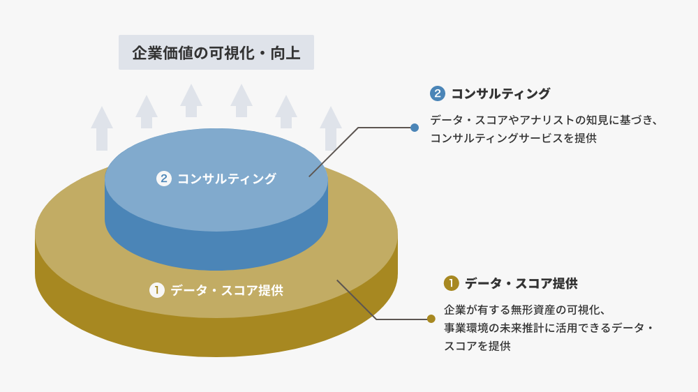 企業価値の可視化・向上 データ・スコア提供 コンサルティング