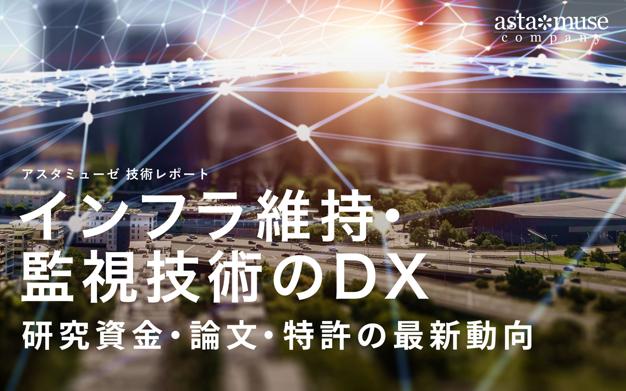 インフラ維持・監視技術のDX ～研究資金・論文・特許の最新動向～