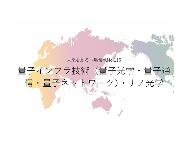 未来を創る市場領域No.115_量子インフラ技術（量子光学・量子通信・量子ネットワーク）・ナノ光学（未来を創る2030年の有望成長領域レポート138）_Premium